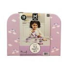 Member s Mark 18-piece Pretend Play Tin Tea Party Set With Carrying Case  cats 