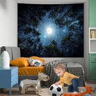Forest Galaxy Starry Tapestry For Bedroom Ceiling  Blue Space Night Starry Sky M