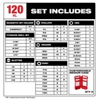 Milwaukee 48-32-5155 Shockwave Impact Duty Drill   Drive Set - 120 Pc