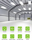 400w Led Linear High Bay Light 60 000lm Commercial Warehouse Shop Fixture 5000k