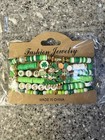 6 Piece St  Patrick s Day Bracelet    irish Blessed    Man Shamrock Beaded New