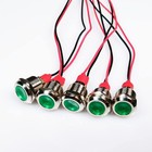 5pcs 12mm Led Metal Indicator Light Ac dc 12-24v Waterproof Signal Lamp Pilot Da