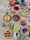 Lot Of 50  Vintage Political  Advertising  Movie Pin Back Buttons