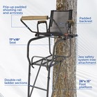 15 5  300lbs Ladder Tree Stand Step Hunting Shoot Deer 1 Person W  Harness Steel