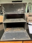 Antique 1950   s Ransburg Hand Painted Bread Box - 2 Tier 