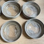 12 Antique Glass Insert Metal Bowtie Jar Lids Barn Fresh Ex Phil Robinson Aafa