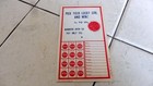 Vintage 1950   s Pick Your Lucky Girl And Win Unused Punch Card Usa 12-159-635-s