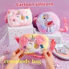 Brubaker Rainbow Plush Unicorn In Handbag - 8 Inches - Pink