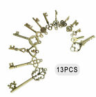 Vintage Antique Old Brass Skeleton 50 Pcs set Keys Lot Retro Cabinet Barrel Lock