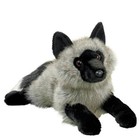     New Douglas Cuddle Toy Stuffed Plush Silver Fox Sterling Grey Black Fur Fluffy