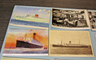 Vintage Cunard Line Cruise Ship 9 Postcard Lot Caronia Franconia Scythia Rppc