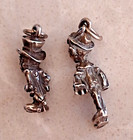 Vintage Disney Sterling Silver Pinocchio Jiminy For Bracelet Necklace Disneyland