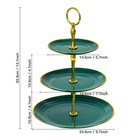 3-tier Cupcake Stand  Round Plastic Tiered Serving Tray  Cup Cake Tower For B   