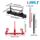 Lablt 39  Bale Spear Hay Spear W  Fork 1600lbs Cap For Skid Steer Loader Tractor