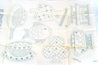 Mcm Seven Pot Holder Sewing Transfer Motifs Iron On Patterns Embroidery C1940