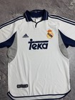 Rare Real Madrid 2000 2001 Home Football Shirt Jersey Adidas Vintage