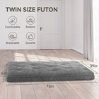 Naizea Twin Size Futon Mattress -6  Extra Thick Foldable Japanese Floor Mattress