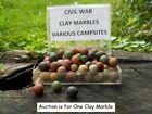 Old Rare Vintage Antique Civil War Relic Marble Dug In Various Camps
