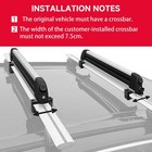 For Audi Q3 Q5 Q7 Sportback 31 5  Roof Top Rack Ski Snowboard Carrier Crossbars