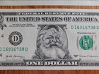 The Santa Claus Us  1 Dollar Bill Real Uncirculated Money Santa Dollar Item  23 