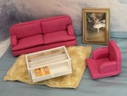 Big Vintage Lundby Dollhouse Furniture Lot Working Lights And Transformer 1 16