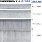 18 Gauge Brad Nails 3 4 1 1 4 1 1 2 2 Inch 1000pcs box Galvanized Finish Nails A
