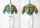 Vtg 1950s Seminole Patchwork Native American Handmade Womens Bolero Jacket Xs