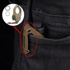 Tactical Lightweight Flashlight Ring Portable Flashlight Holder With Pocket Clip