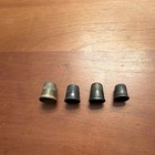 Lot Of 4 Vintage Metal Sewing Thimbles  Mixed Colors metal Tones