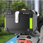 Aluminum Trunk 45l Motorcycle Top Case Waterproof Luggage Storage Tour Tail Box