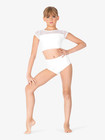 Baltogs Adult Xl  Lc High Waist Dance Briefs  style Bt5245  In White 
