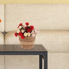 Flower Girl Basket Woven Plant Basket Seagrass Belly Rattan Flower Pot Wicker   