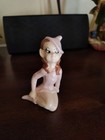 2 Vintage Pixie Elves Elf Mcm 1950s Ceramic Figurines Hand Painted Japan Fantasy