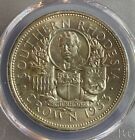 1953 Southern Rhodesia Crown Silver Coin Pcgs Ms63