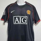 Soccer Jersey 2007 2008  7 Retro Champions League Final Away Jersey Short Sleeve