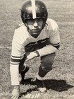Vintage Football Player 40 s 50 s Stance Photograph Photo Americana  mull  Snap