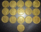 France 50 Centimes Lot Of 16 Coins  free Coin With Purchase 