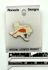 San Antonio Texas Travel Souvenir Lapel Pin Orange   Blue Lone Star State 1993