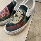 Mens Vans Halloween Michael Myers Freddy Krueger Elm Custom Shoes 10 5 Slip On