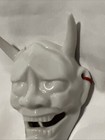 White Porcelain Oni Devil Noh Hanging Mask Japan 3 