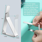 Ponure Tablecloth Clips 12 Pack Stainless Steel Picnic Table Clamps