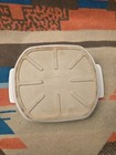 Pampered Chef Large 12x10 5x2 25  White Baker Baking Dish  2182 W handles  Nice