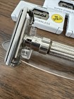 Vintage Gillette Fat Boy Adjustable Double Edge Safety Razor G-1 1961 Blades