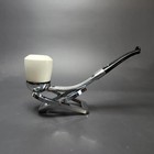 Falcon Classic Bent Dental W  Mbsd Meerschaum Dublin Bowl Pipe  New