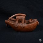 Vintage Yixing Chinese Boat Teapot