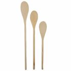 Handy Housewares 3 Piece Long Handle Wooden Mixing Spoon Set - 10   12  And   