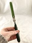 Russian Silver Mounted Green Nephrite Jade Letter Opener C1900
