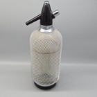 Kovocas Merkuria Czech Glass Metal Mesh Soda Siphon Seltzer Bottle Mcm 