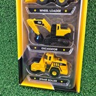 Caterpillar Cat 3 Pack Metal Construction Vehicle Set-excavator-loader-steam Rol