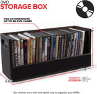 Dvd Storage Box  Movie Shelf Organizer For Blu-ray  Video Game Cases  Cds  Vhs T